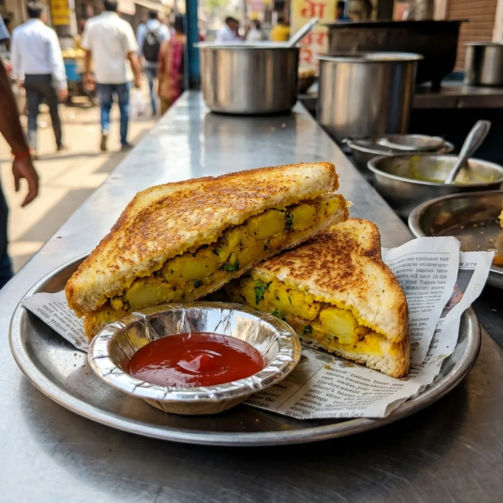 Aloo Sandwich breakfast